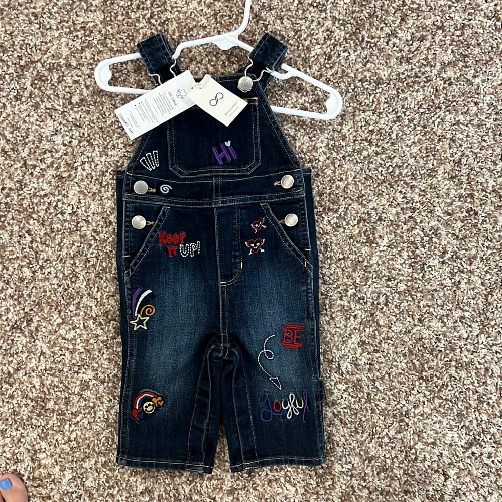 Blu & Blue New York Baby Girl Overalls